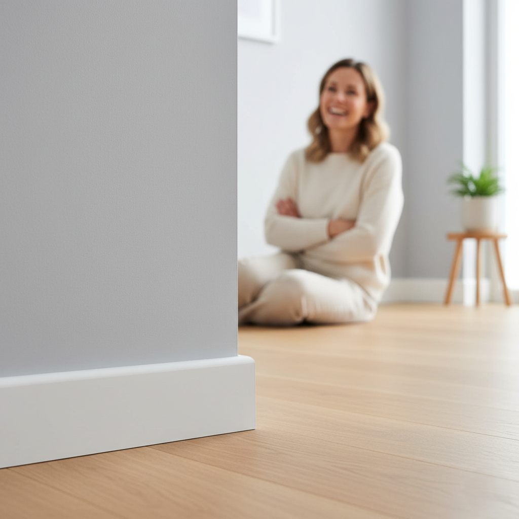 Interiér s novými podlahovými lištami